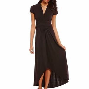 NWT black MICHAEL Michael Kors Faux-Wrap dress